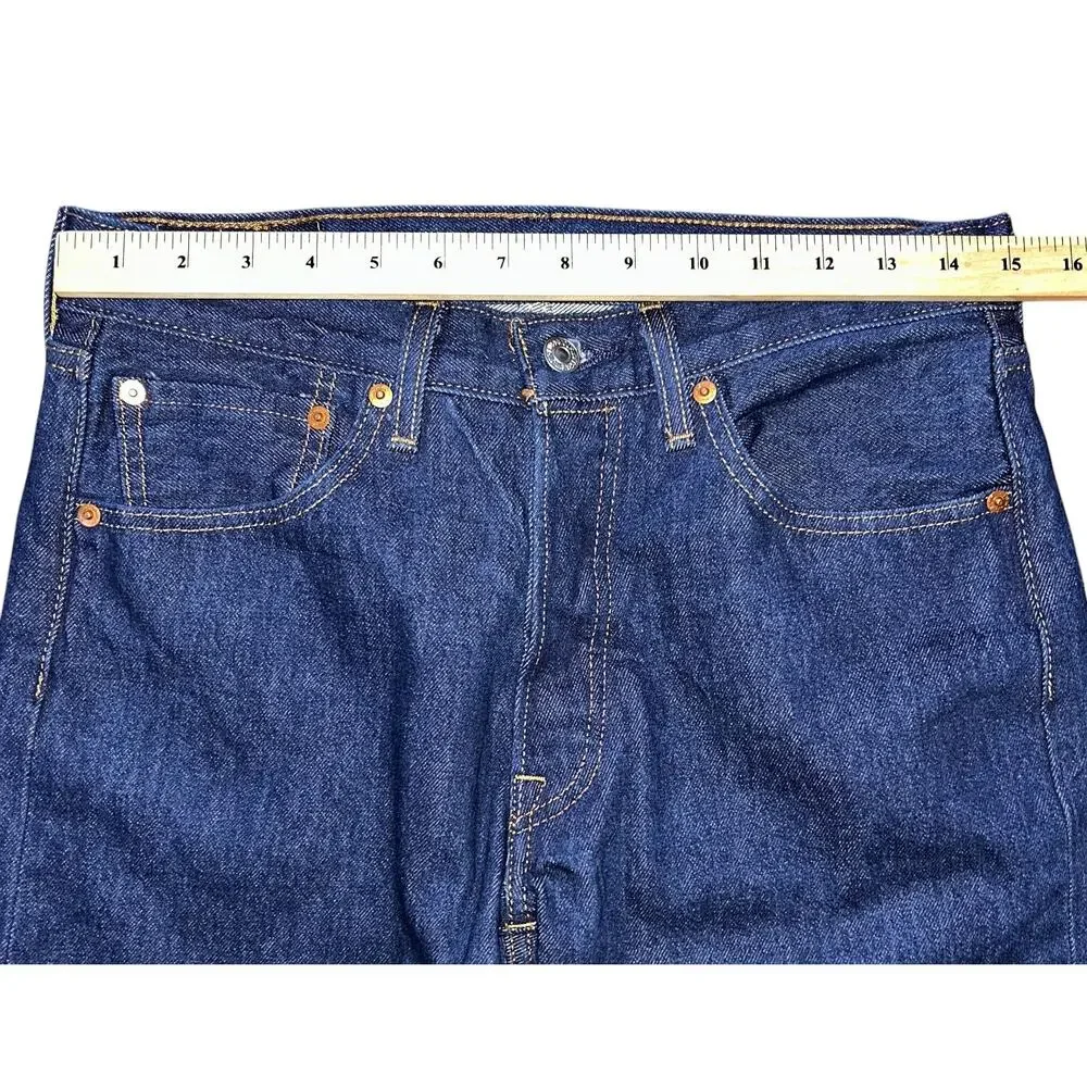 Levi's 501 Original Fit Button Fly Straight Leg 100% Cotton Jeans Men's 32X34